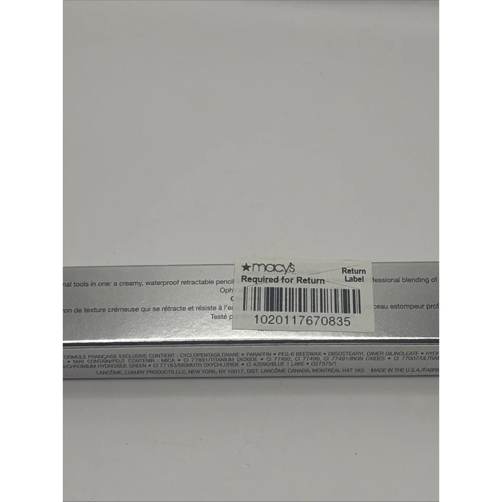 Lancome Le Stylo Waterproof Eyeliner Fumee Grey No‎ Smudger 0.01oz/ 0.28g